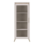 Living room set Belka cream with oak color 210x45x152.6cm - Image 3