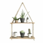 Wall set unit Marquis solid pine wood natural 40x14x75cm - Image 3