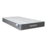 Bed with mattress and storage space Molito-Dreamer velvet anthracite 120x200cm - Слика 3