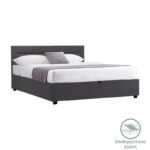 Bed with mattress and storage space Molito-Dreamer velvet anthracite 150x200cm - Слика 2