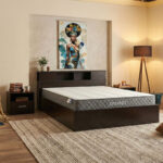 Bed with mattress Olympus-Dreamer wenge 160x200cm