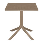 Dining table Groovy Hush 3 pcs cappuccino PP 60x60x76cm - Слика 4