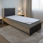 Bed with mattress Athos-Perfecto sonoma-anthracite 90x190cm
