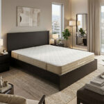 Bed with mattress Athos-Nemesis wenge 160x200cm
