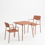 Moraja Deraby set of 3 pieces terracotta metal 70x70x73cm - Слика 2