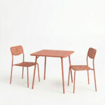 Moraja Deraby I set of 3 pieces terracotta metal 70x70x73cm - Image 2