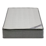 Bed with mattress Nevil-Perfecto fabric anthracite-black leg 90x190cm - Слика 6