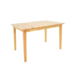 Dining set Dallan Country 7pcs in natural shade rubberwood 120-150x80x74cm - Image 3