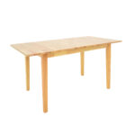 Dining set Dallan Country 7pcs in natural shade rubberwood 120-150x80x74cm - Image 4