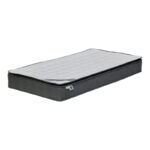 Bed with mattress Mago-Perfecto fabric anthracite 100x200cm - Слика 5
