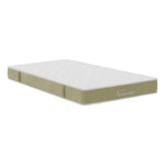 Bed with mattress and storage space Molito-Nemesis velvet ecru 120x200cm - Image 3