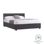 Bed with mattress and storage space Molito-Nemesis velvet anthracite 150x200cm - Слика 2