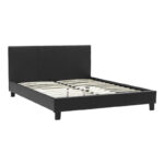 Bed with mattress Nevil-Utopia PU black 150x200cm - Image 2