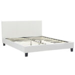Bed with mattress Nevil-Utopia Pakoworld PU white 150x200cm - Image 2