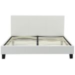 Bed with mattress Nevil-Nemesis Pakoworld PU white 150x200cm - Слика 3