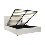 Bed with mattress and storage space Roi-Resty Pakoworld PU white 160x200cm - Слика 2
