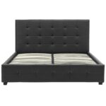 Bed with mattress and storage space Roi-Resty Pakoworld PU black 160x200cm - Слика 3