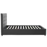 Bed with mattress and storage space Roi-Nemesis pu black 160x200cm - Слика 4