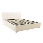 Bed with mattress and storage space Norse-Resty PU white 160x200cm - Слика 3