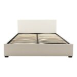 Bed with mattress and storage space Norse-Nemesis PU white 160x200cm - Слика 4