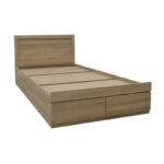Bed with mattress and drawer Olympus-Perfecto sonoma 100x200cm - Image 3