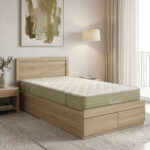 Bed with mattress and drawer Olympus-Nemesis sonoma 100x200cm