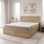 Bed with drawer and mattress Olympus-Nemesis sonoma 150x200cm