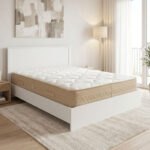 Bed with mattress Athos Sleepy white 160x200cm