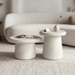 Coffee tables Herona set 2 pcs white