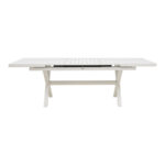 Dining set Dagyn Noevo set 7pcs white aluminum with PE rope in natural shade 180-240x90x76cm - Image 6