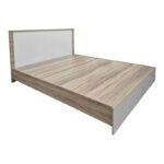 Bed with mattress Athos Utopia Pakoworld sonoma and white 160x200cm - Image 2