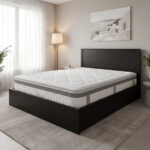 Bed with mattress Athos Utopia Pakoworld wenge 160x200cm