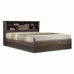 Bed with mattress Mozart Utopia walnut 160x200cm - Слика 2