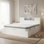 Bed with mattress Olympus Utopia white 160x200cm