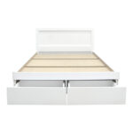 Olympus Utopia bed with mattress Pakoworld with drawer white 160x200cm - Image 6