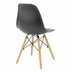 Dining Set with Julita Chairs black & Julita black Table Ø80x73cm 5Pieces - Слика 6