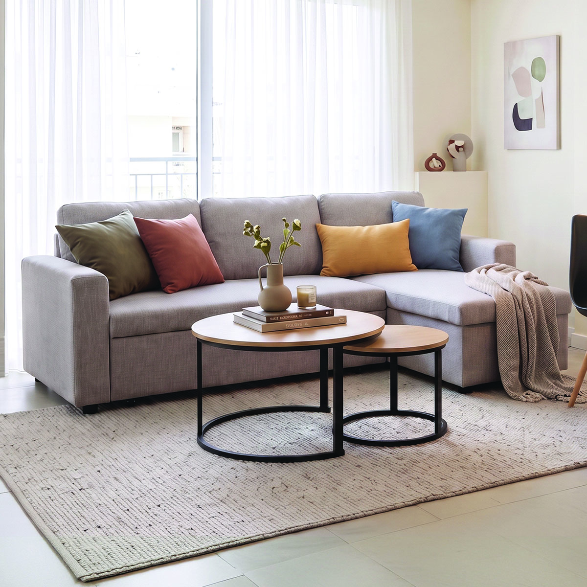 200-002025 Student Living Room Furniture Set Zene Pakoworld 3Piece Set - Слика 1