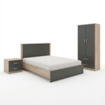 Student Bedroom Furniture Set Muse Pakoworld 3Piece Set - Слика 2