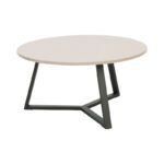 Berton living room tables 2pcs in cappuccino with black metal - Слика 3