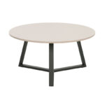 Berton living room tables 2pcs in cappuccino with black metal - Слика 4