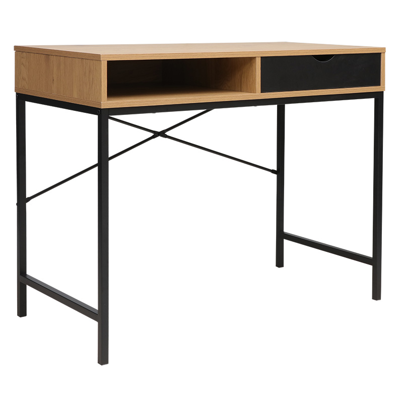 225-000002 Work table Taco natural-black 95x48x76cm - Слика 1