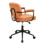 Office chair Leberta terracotta fabric 64x63.5x86-96cm - Слика 3