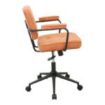 Office chair Leberta terracotta fabric 64x63.5x86-96cm - Слика 4
