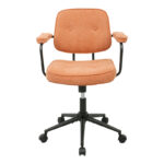 Office chair Leberta terracotta fabric 64x63.5x86-96cm - Слика 5