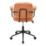 Office chair Leberta terracotta fabric 64x63.5x86-96cm - Слика 6