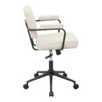 Office chair Leberta beige fabric 64x63.5x86-96cm - Image 4