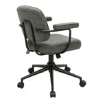 Office chair Leberta anthracite fabric 64x63.5x86-96cm - Слика 3