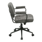 Office chair Leberta anthracite fabric 64x63.5x86-96cm - Слика 4