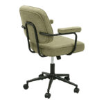 Office chair Leberta khaki fabric 64x63.5x86-96cm - Image 3