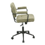 Office chair Leberta khaki fabric 64x63.5x86-96cm - Image 4